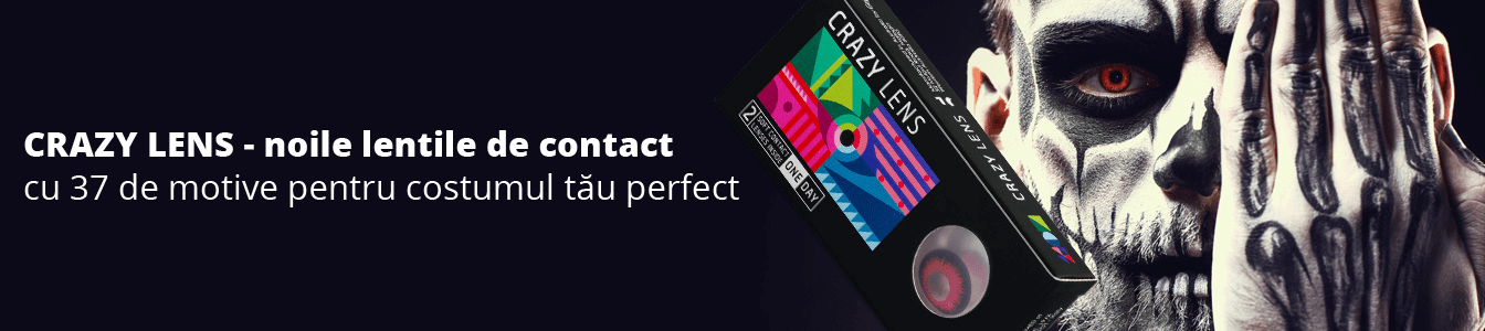 CRAZY LENS - noile lentile de contact cu 37 de motive pentru costumul tău perfect