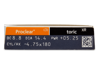 Proclear Toric XR (3 lentile) - vizualizare parametrii