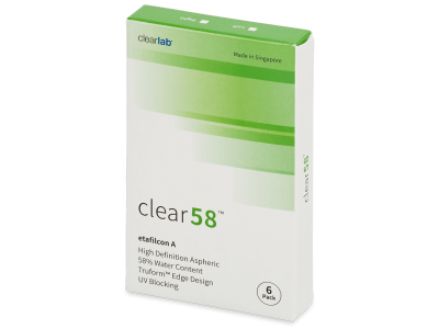 Clear 58 (6 lentile) - Bi-weekly contact lenses