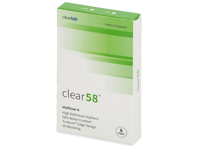 Clear 58 (6 lentile) - Bi-weekly contact lenses