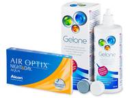 Air Optix Night and Day Aqua (6 lentile) + soluție Gelone 360ml Pachete economice - Air Optix Night and Day Aqua (6 lentile) + soluție Gelone 360ml