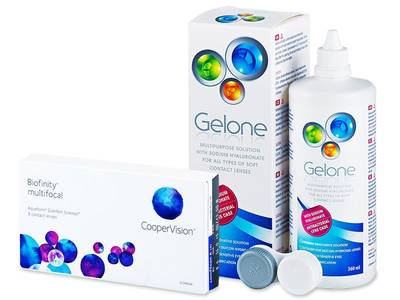 Biofinity Multifocal (3 lentile) + soluție Gelone 360ml