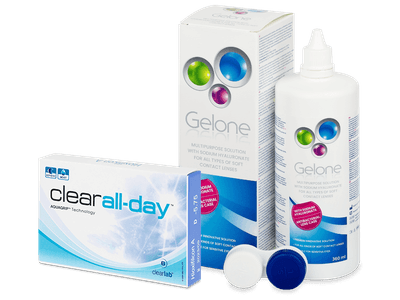 Clear All-Day (6 lentile) + soluție Gelone 360 ml