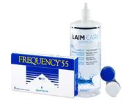 Frequency 55 (6 lentile) + soluție Laim-Care 400ml Pachete economice - Frequency 55 (6 lentile) + soluție Laim-Care 400ml
