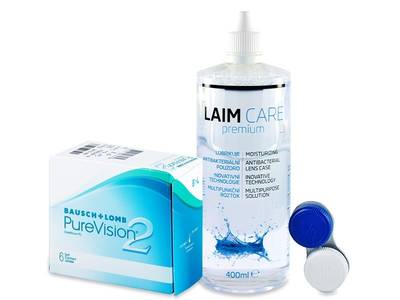 PureVision 2 (6 lentile) + soluție Laim-Care 400ml