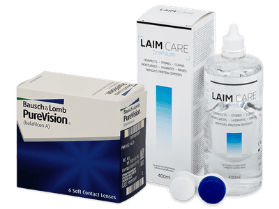 PureVision (6 lentile) + soluție Laim Care 400 ml