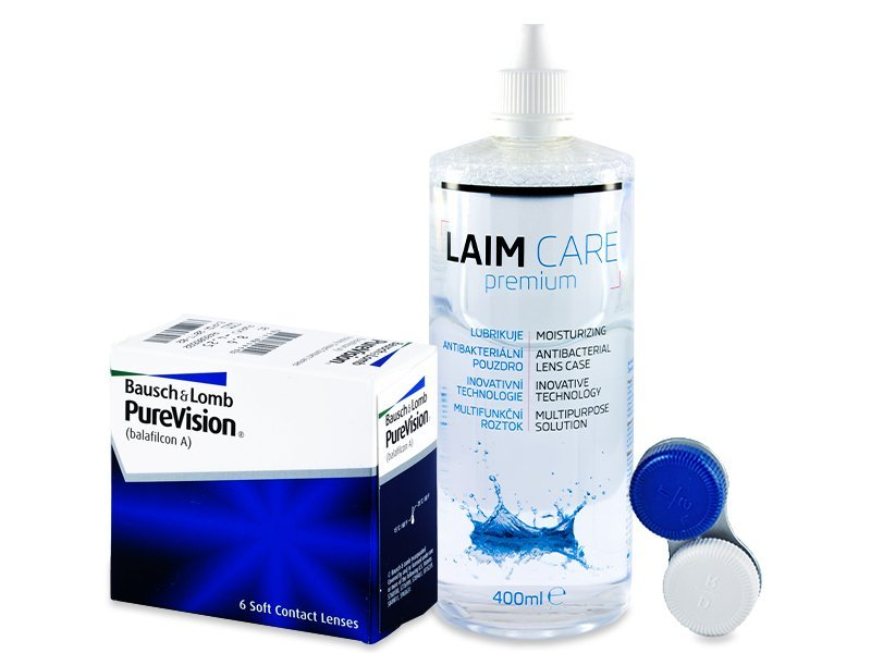 PureVision (6 lentile) + soluție Laim-Care 400ml