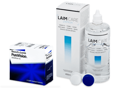 PureVision (6 lentile) + soluție Laim-Care 400ml