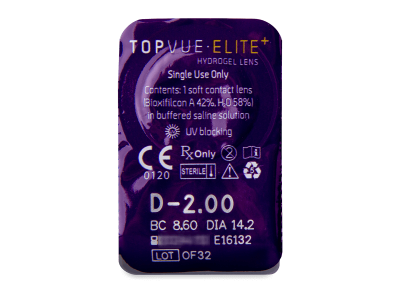 TopVue Elite+ (10 lentile) - vizualizare ambalaj