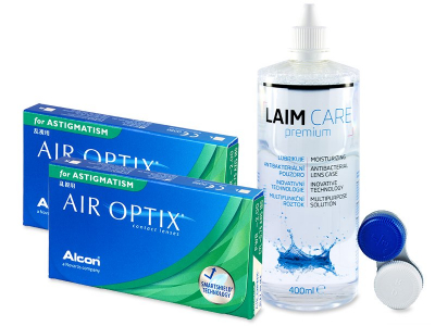 Air Optix for Astigmatism (2x3 lentile) + soluție Laim-Care 400ml
