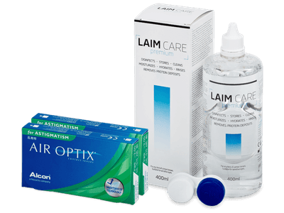 Air Optix for Astigmatism (2x3 lentile) + soluție Laim-Care 400ml