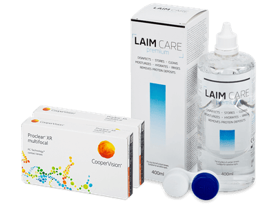Proclear Multifocal XR (2x3 lentile) + soluție Laim-Care 400ml