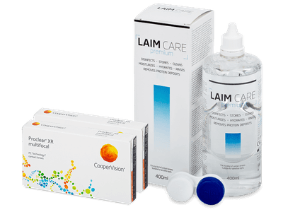 Proclear Multifocal XR (2x3 lentile) + soluție Laim-Care 400ml