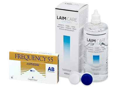 Frequency 55 Aspheric (6 lentile) + soluție Laim-Care 400ml
