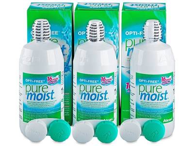 Soluție OPTI-FREE PureMoist 3x300 ml  - Pachet economic triplu-soluții