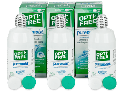 Soluție OPTI-FREE PureMoist 3x300 ml - Pachet economic triplu-soluții