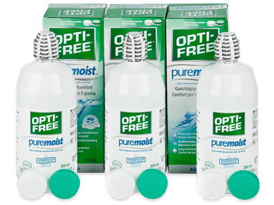 Soluție OPTI-FREE PureMoist 3x300 ml - Pachet economic triplu-soluții