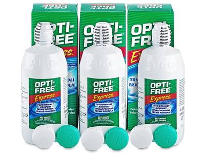 Soluție OPTI-FREE Express 3 x 355 ml - design-ul vechi