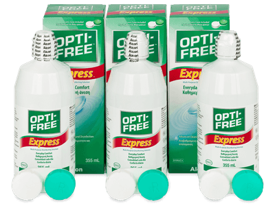 Soluție OPTI-FREE Express 3 x 355 ml - Pachet economic triplu-soluții