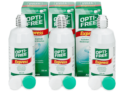 Soluție OPTI-FREE Express 3 x 355 ml - Produsul este disponibil și în acest pachet
