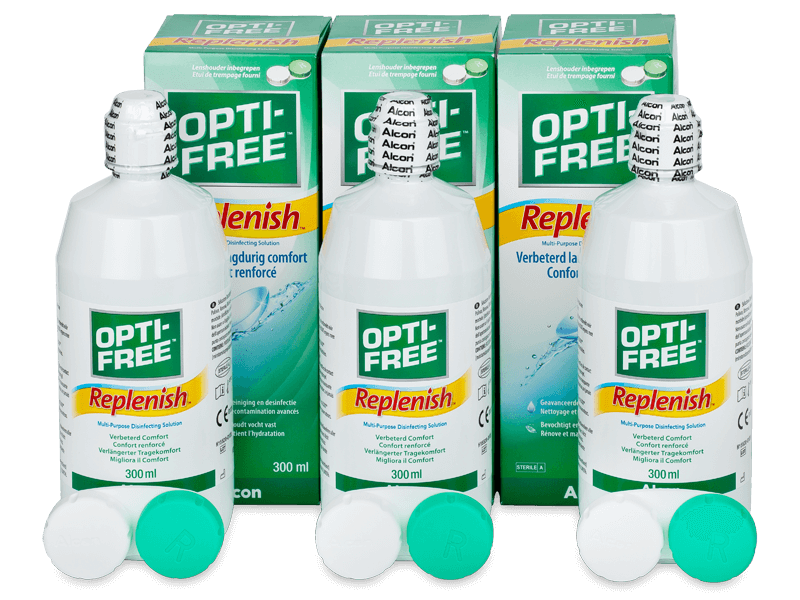Soluție OPTI-FREE RepleniSH 3 x 300 ml - Pachet economic triplu-soluții