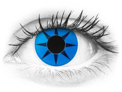 ColourVUE Crazy Lens - Blue Star - fără dioptrie (2 lentile)
