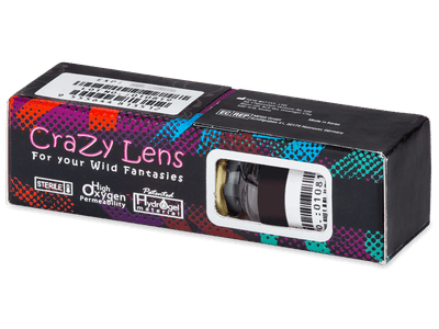 ColourVUE Crazy Lens - Blue Star - fără dioptrie (2 lentile) - Produsul este disponibil și în acest pachet