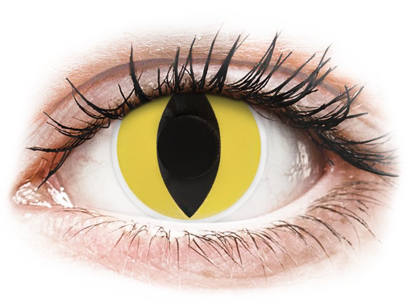 ColourVUE Crazy Lens - Cat Eye - fără dioptrie (2 lentile) - Lentile colorate