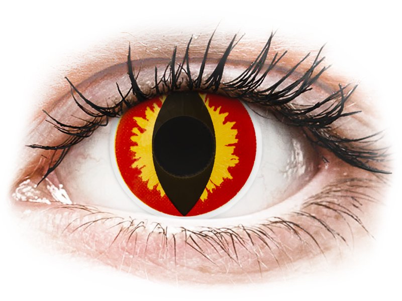 ColourVUE Crazy Lens - Dragon Eyes - fără dioptrie (2 lentile) - Lentile colorate