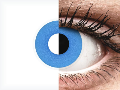 ColourVUE Crazy Lens - Sky Blue - fără dioptrie (2 lentile)