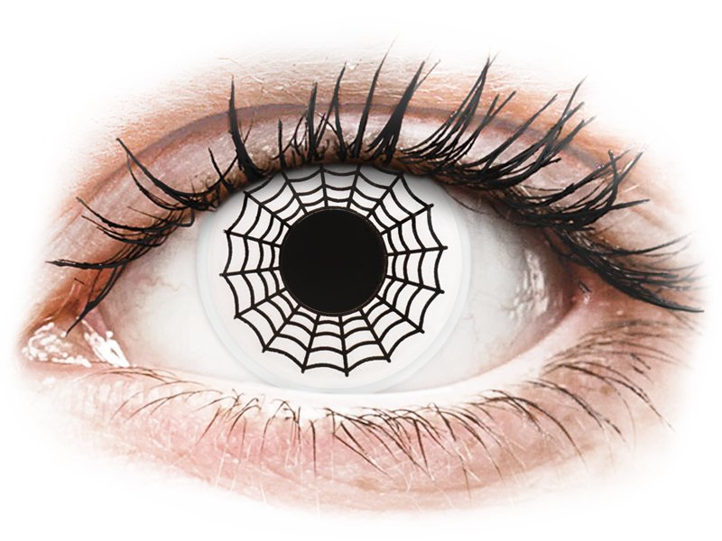 ColourVUE Crazy Lens - Spider - fără dioptrie (2 lentile) - Lentile colorate