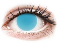 ColourVUE Crazy Glow Electric Blue - fără dioptrie (2 lentile) Lentile de contact colorate - ColourVUE Crazy Glow Electric Blue - fără dioptrie (2 lentile)