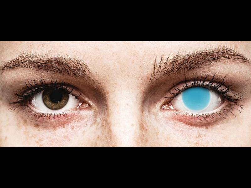 ColourVUE Crazy Glow Electric Blue - fără dioptrie (2 lentile)