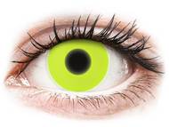 ColourVUE Crazy Glow Yellow - fără dioptrie (2 lentile) Lentile de contact Maxvue Vision - ColourVUE Crazy Glow Yellow - fără dioptrie (2 lentile)