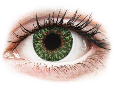 TopVue Color - Green - cu dioptrie (2 lentile)
