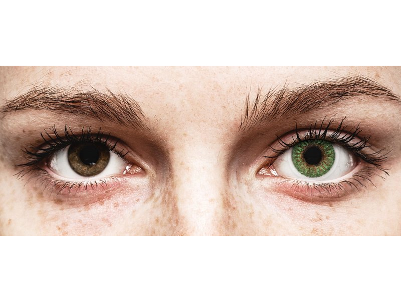 TopVue Color - Green - cu dioptrie (2 lentile)