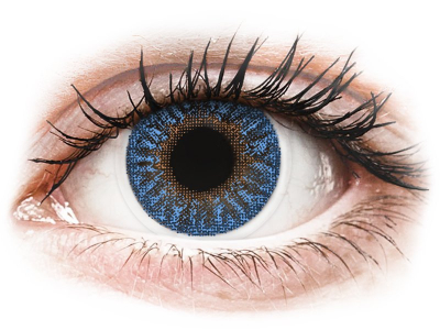 TopVue Color - True Sapphire - cu dioptrie (2 lentile)