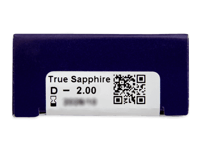 TopVue Color - True Sapphire - cu dioptrie (2 lentile) - vizualizare parametrii