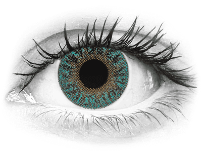 TopVue Color - Turquoise - cu dioptrie (2 lentile)