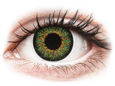 ColourVUE Glamour Green - cu dioptrie (2 lentile)