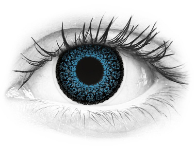 ColourVUE Eyelush Blue - cu dioptrie (2 lentile)