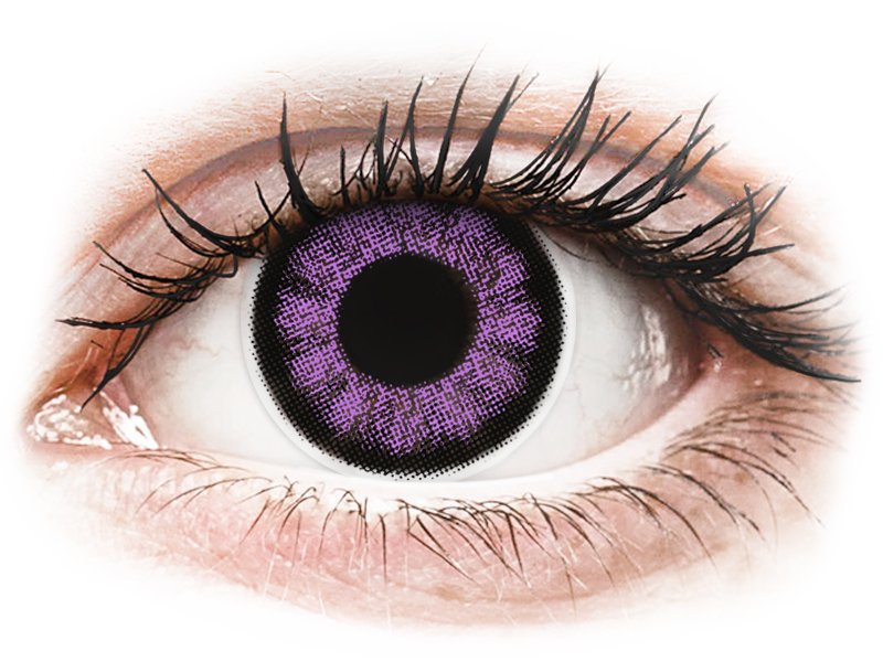 ColourVUE BigEyes Ultra Violet - fără dioptrie (2 lentile) - Lentile colorate