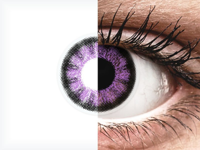 ColourVUE BigEyes Ultra Violet - fără dioptrie (2 lentile)