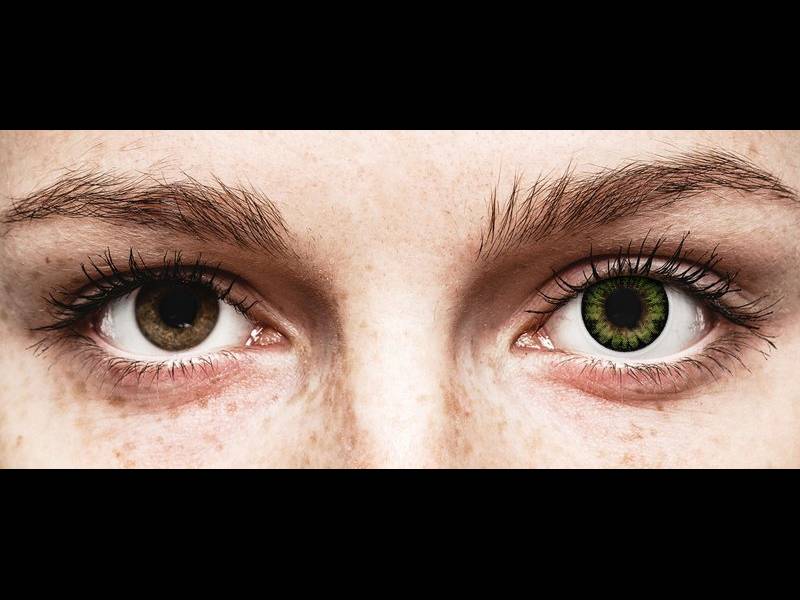 ColourVUE BigEyes Party Green - fără dioptrie (2 lentile)