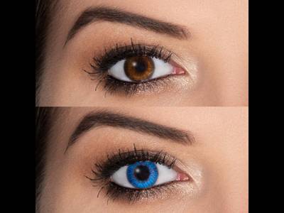 FreshLook ColorBlends True Sapphire - cu dioptrie (2 lentile)