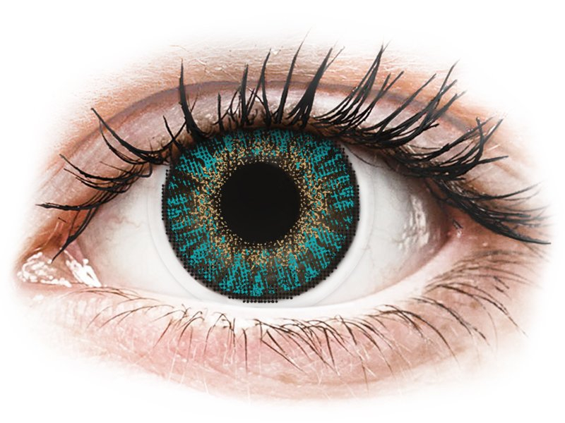 FreshLook ColorBlends Turquoise - cu dioptrie (2 lentile) - Lentile colorate