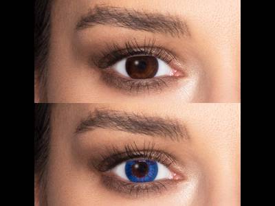 FreshLook Colors Sapphire Blue - cu dioptrie (2 lentile)