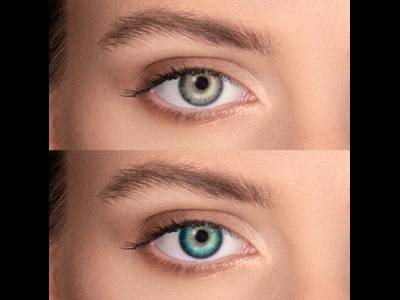 FreshLook Dimensions Carribean Aqua - fără dioptrie (2 lentile)