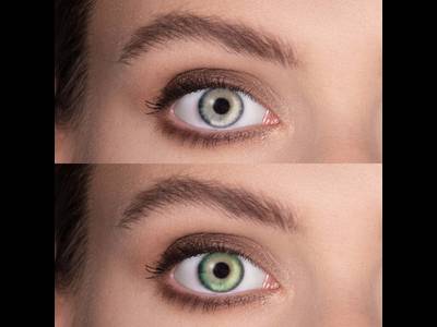 FreshLook Dimensions Sea Green - cu dioptrie (6 lentile)