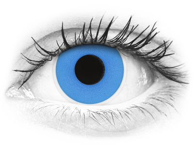 ColourVUE Crazy Lens - Sky Blue - lentile zilnice fără dioptrie (2 lentile)